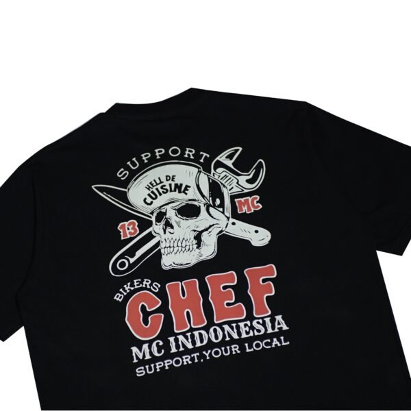 Finecooks T-shirt Hell De Cuisine Bikers Chef - Gambar 3