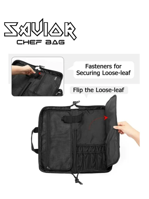 Finecooks Saviour Knife Bag -Black - Gambar 9