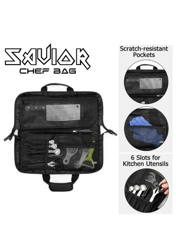 Finecooks Saviour Knife Bag -Black - Gambar 8